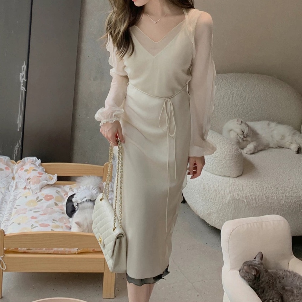 Midi Chinese style dress small
